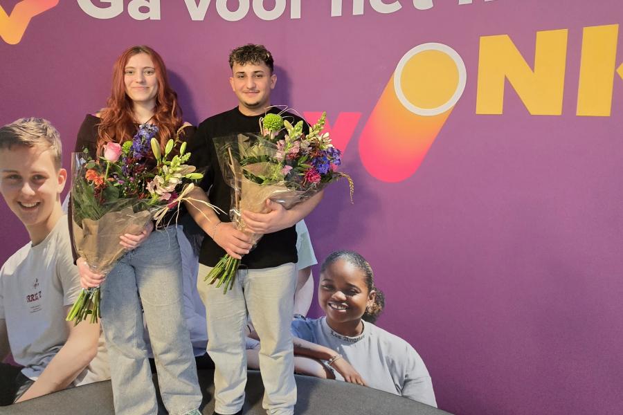  Carlos Habash en Louise Drijver - mbo-ambassadeursverkiezing