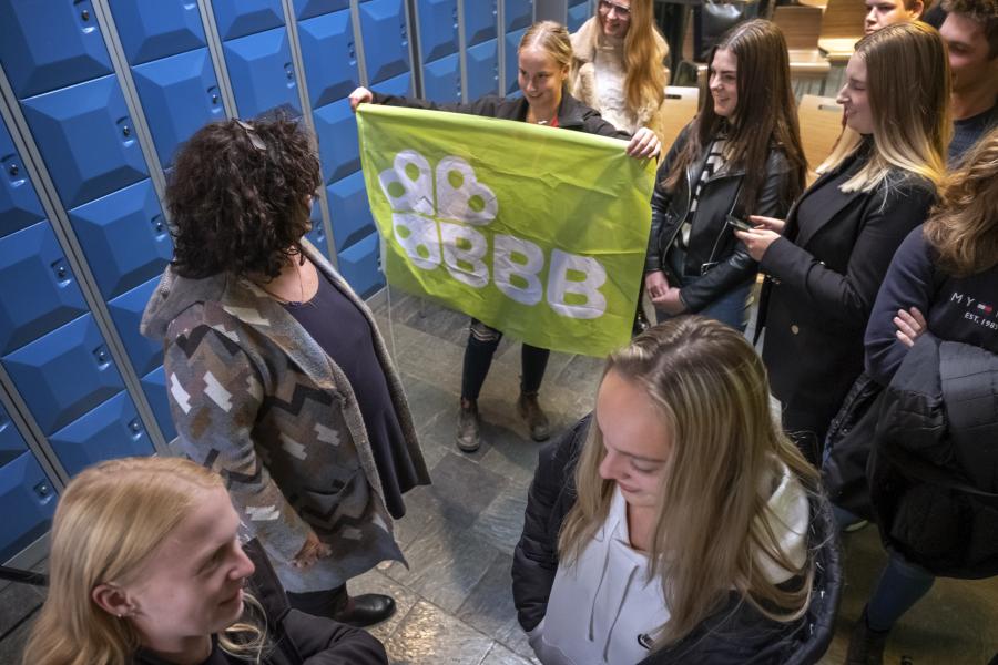 leerlingen met BBB vlag