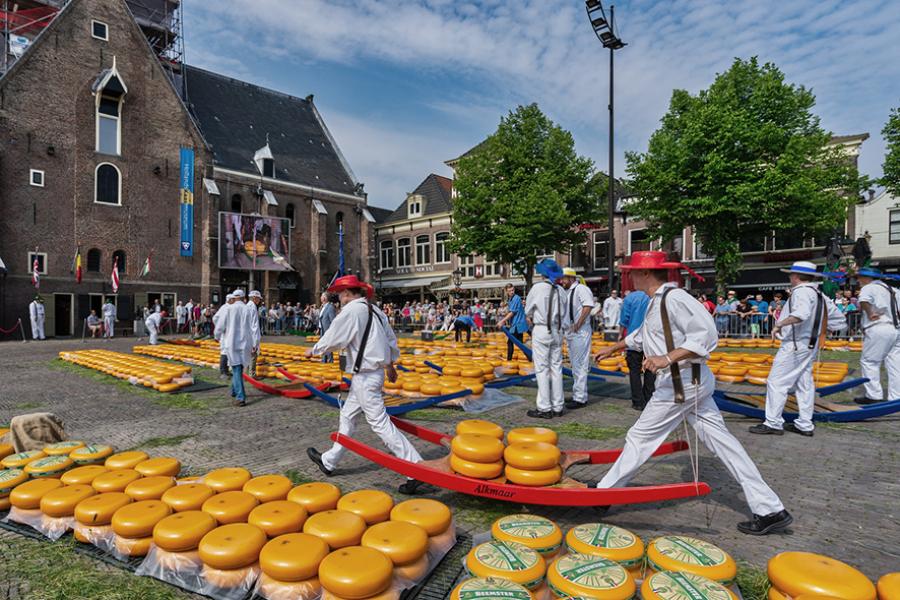 Kaasmarkt Alkmaar - Zuivelwedstrijd Vonk