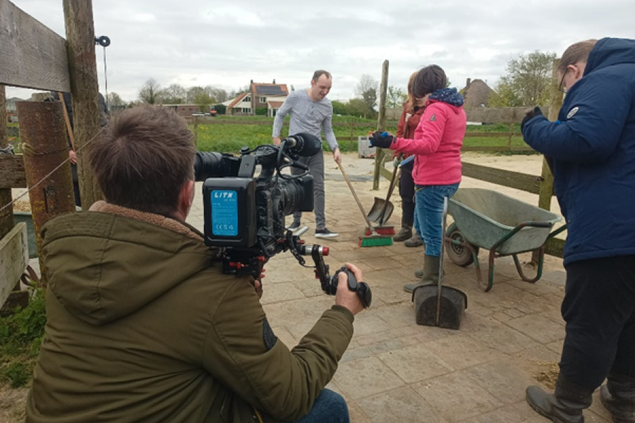 Opnames promotiefilm Zorgboerderij opleiding Vonk