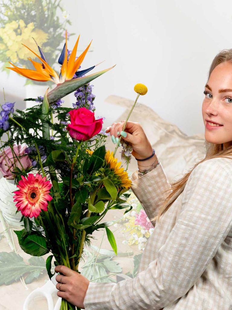 Groen, bloem en styling