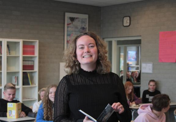 blije docent in lokaal
