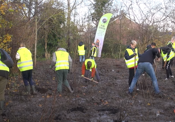 Vonk vmbo-leerlingen Plantestafette Schagen